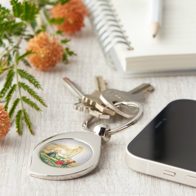Our Lady of Fatima 1917  Keychain (Side)
