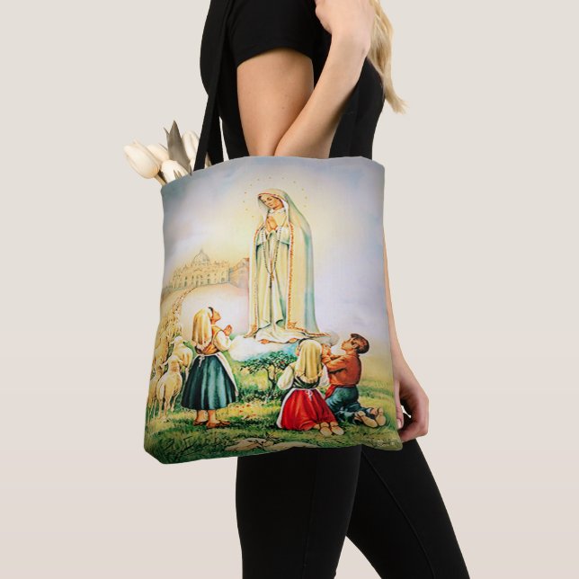 Our Lady of Fatima 1917 Tote Bag (Close Up)
