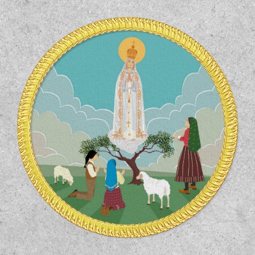 Our Lady of Fatima and the three shepherds Patch