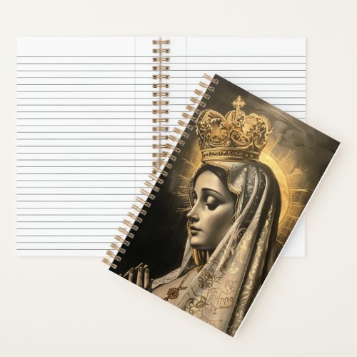 Our Lady of Fatima artistic paint Notebook
