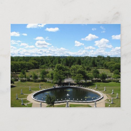 Our Lady of Fatima Basilica Shrine Rosary Pond Postcard