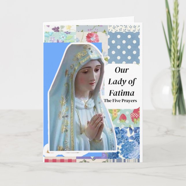 Our Lady of Fatima Card (Front)