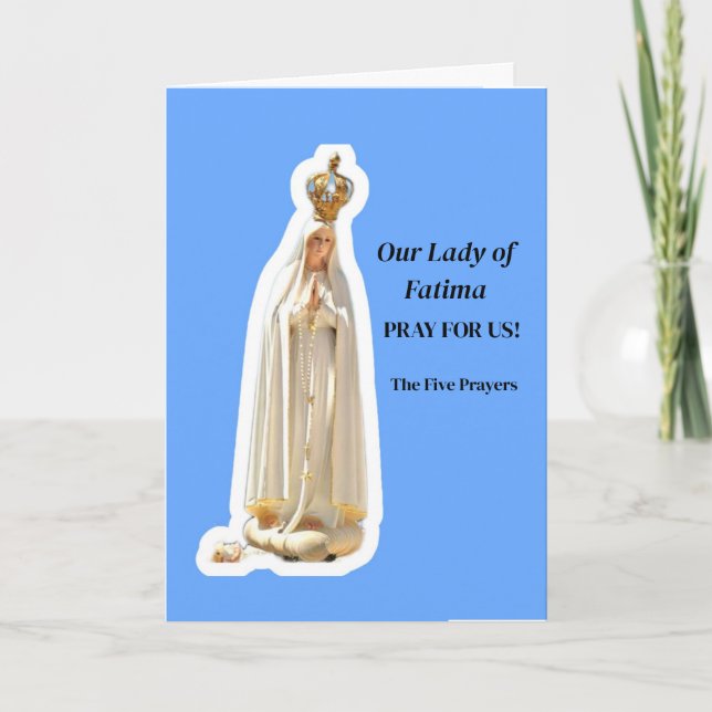 Our Lady of Fatima Card (Front)