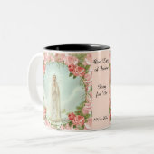 Our Lady of Fatima Centennial Anniversary Two-Tone Coffee Mug (Front Left)
