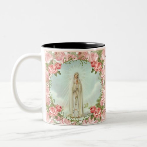 Our Lady of Fatima Centennial Anniversary Two_Tone Coffee Mug