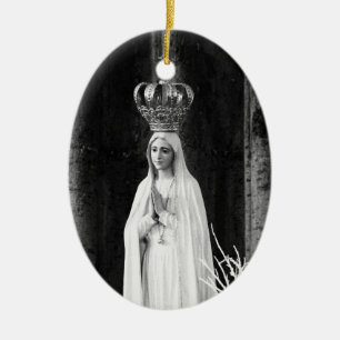 Our Lady of Fatima Ceramic Ornament