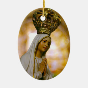Our Lady of Fatima Ceramic Ornament