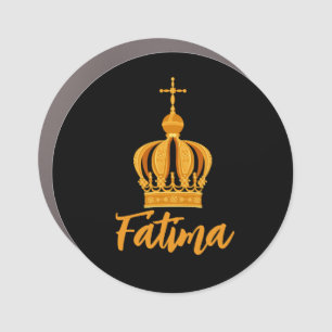 Our Lady of Fatima crown Car Magnet