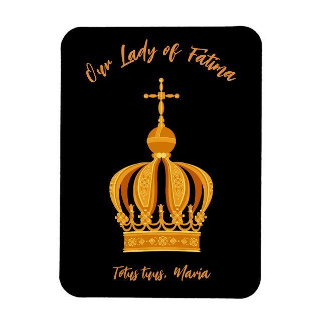Our Lady of Fatima crown Magnet (Vertical)
