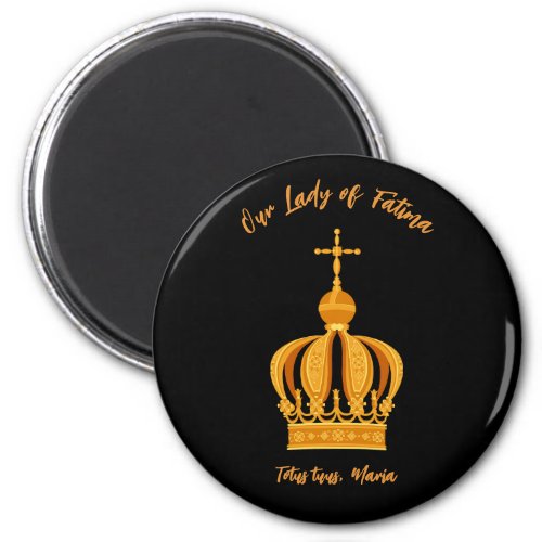 Our Lady of Fatima crown Magnet