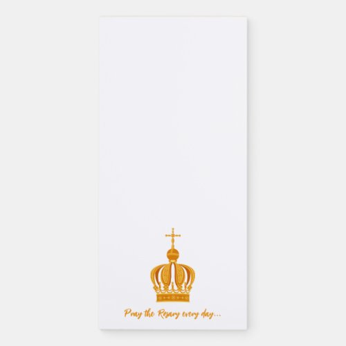 Our Lady of Fatima crown Magnetic Notepad