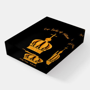 Our Lady of Fatima crown Paperweight