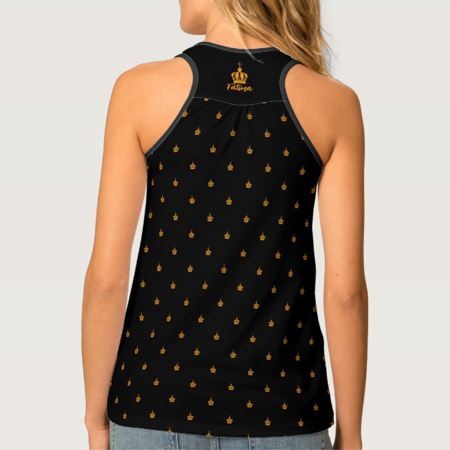 Our Lady of Fatima crown pattern Tank Top (Back)