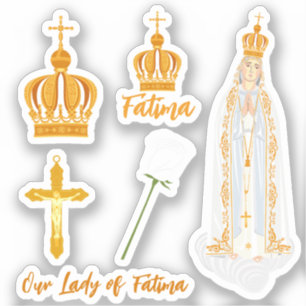Our Lady of Fatima crown Sticker
