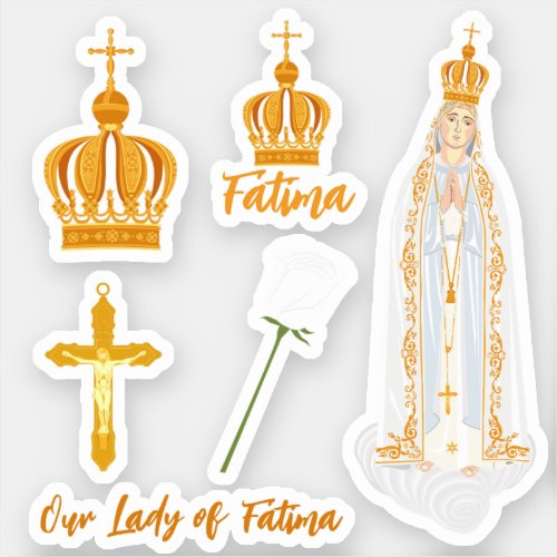 Our Lady of Fatima crown Sticker