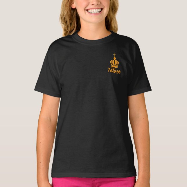 Our Lady of Fatima crown T-Shirt (Front)