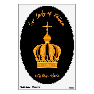 Our Lady of Fatima crown Wall Decal
