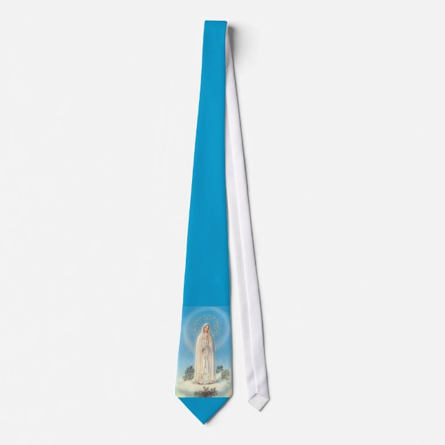 Our Lady of Fatima Custom Shirt Tie (Front)