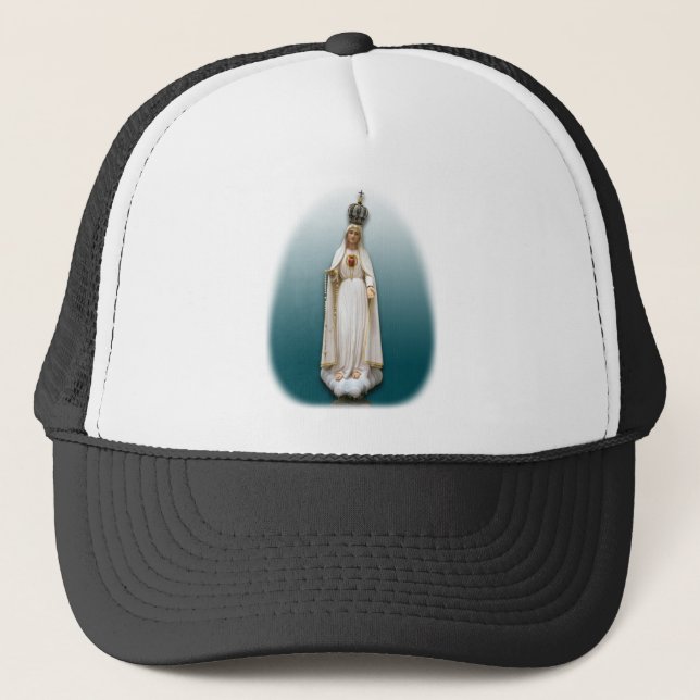 Our Lady of Fatima Custom Shirt Trucker Hat (Front)
