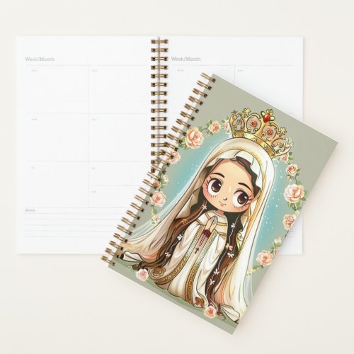 Our Lady of Fatima cute kawaii style  Planner