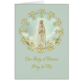 OUR LADY OF FATIMA GOLDEN LACE WREATH (Front)