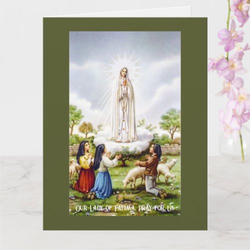 Our Lady of Fatima Greeting Card