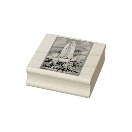 Our Lady of Fatima Image Rubber Stamp
