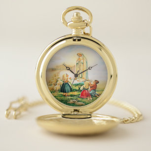 Our Lady of Fatima Pocket Watch