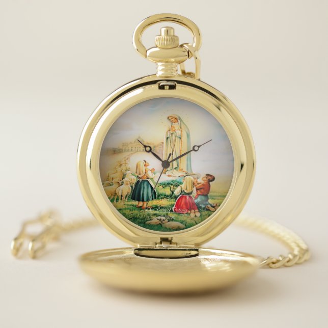 Our Lady of Fatima Pocket Watch (Inside)