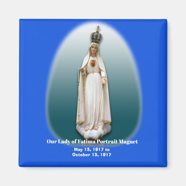 Our Lady of Fatima Portrait Magnt Magnet (Front)