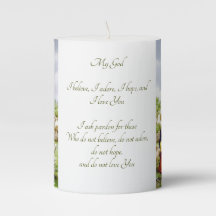 Our Lady of Fatima Prayer Candle