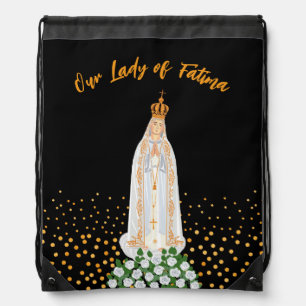 Our Lady of Fatima Procession of Candles Drawstring Bag