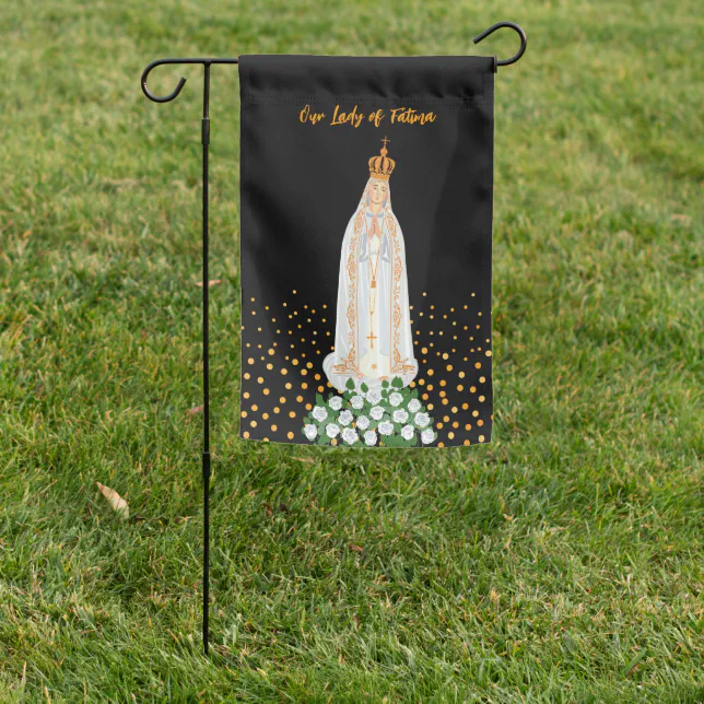 Fatima Flags Our Lady of Fatima Procession of Candles Garden Flag | Zazzle