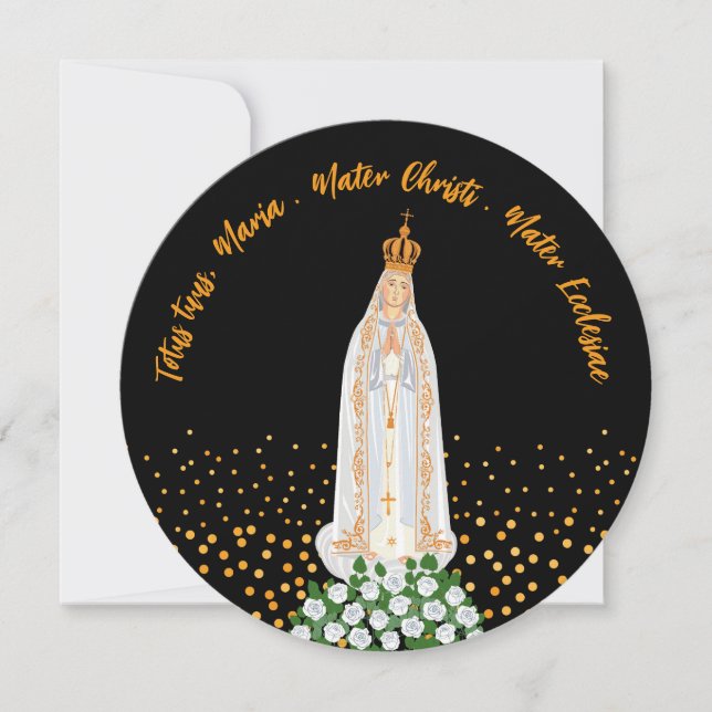 Our Lady of Fatima Procession of Candles greeting  Invitation (Front)