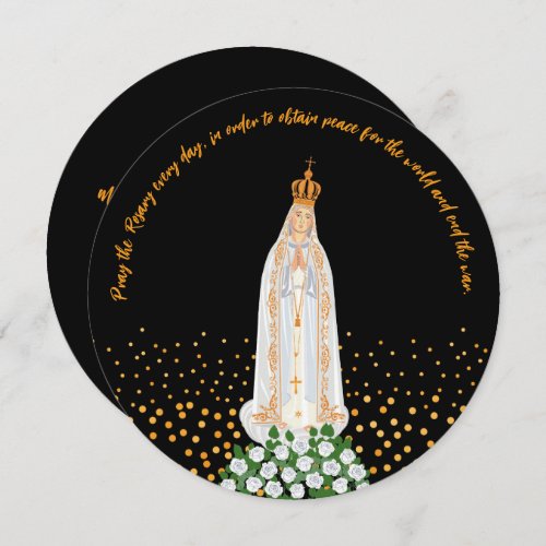 Our Lady of Fatima Procession of Candles Invitation