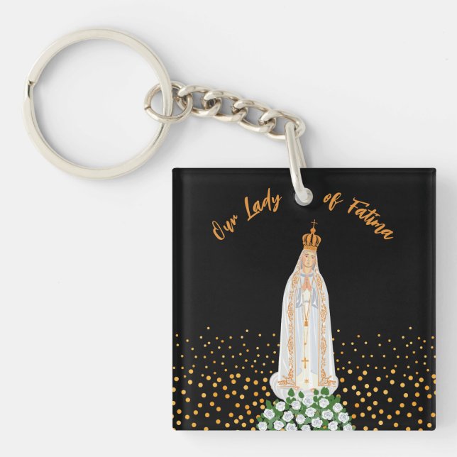 Our Lady of Fatima Procession of Candles Keychain (Front)