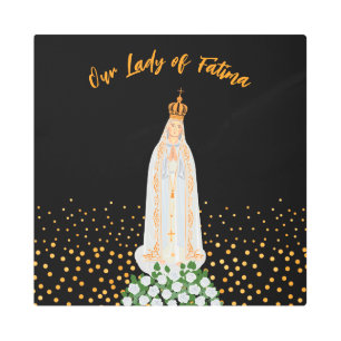 Our Lady of Fatima Procession of Candles Metal Print