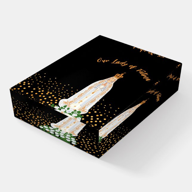 Our Lady of Fatima Procession of Candles Paperweight (Angled)