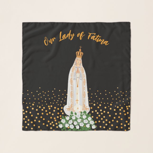 Our Lady of Fatima Procession of Candles Scarf (Front)