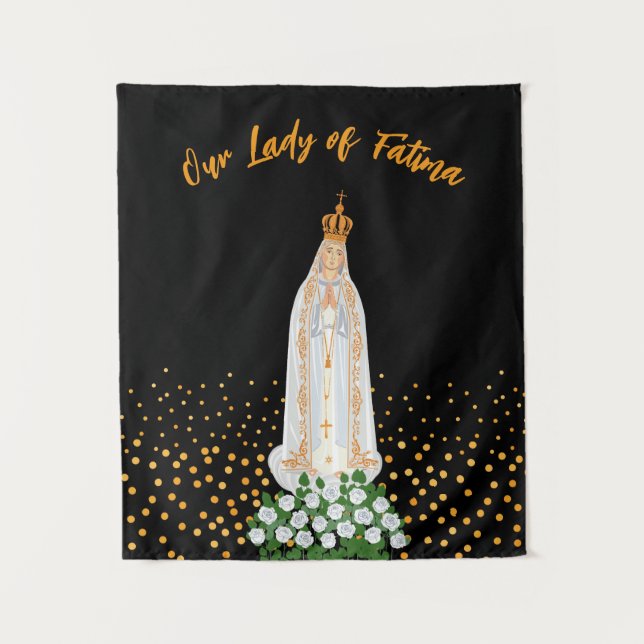 Our Lady of Fatima Procession of Candles Tapestry (Front)