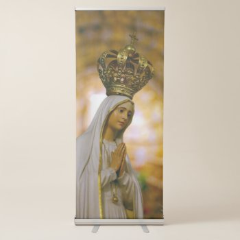 Our Lady Of Fatima Retractable Banner by gavila_pt at Zazzle