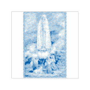 Our Lady of Fatima Rubber Stamp