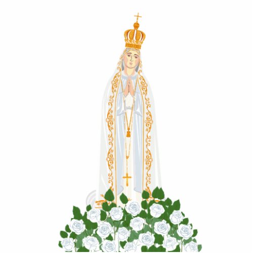 Our Lady of Fatima Sculpture Cutout