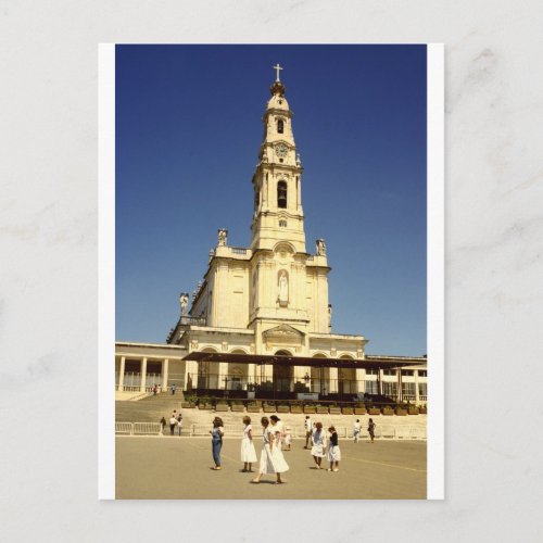 Our Lady of Fatima shrine Lisbon Portugal Postcard