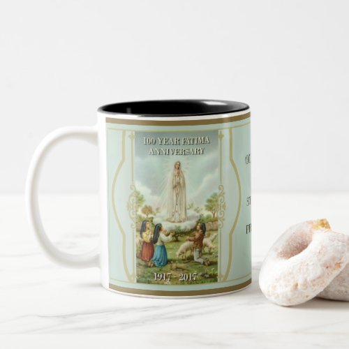 Our Lady of Fatima  St Martha Two_Tone Coffee Mug