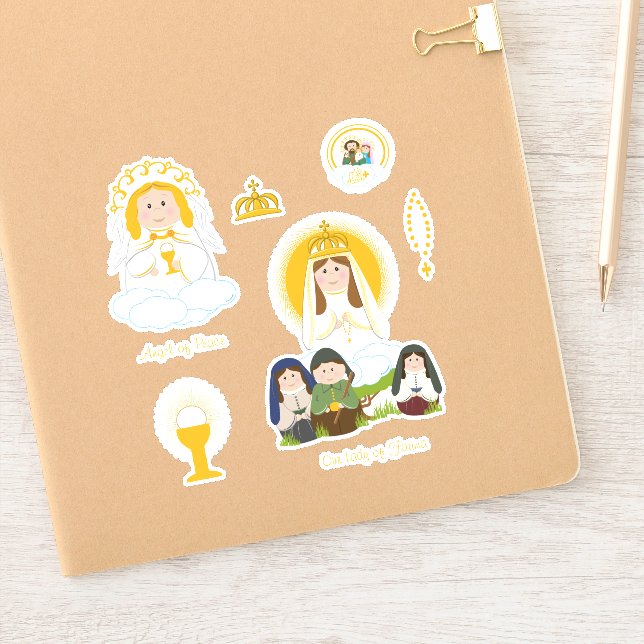 Our Lady of Fatima Sticker (Notebook)