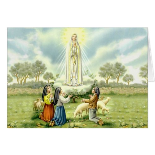 Our Lady of Fatima with Three Children