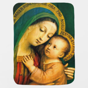 Our Lady of Good Counsel Baby Blanket