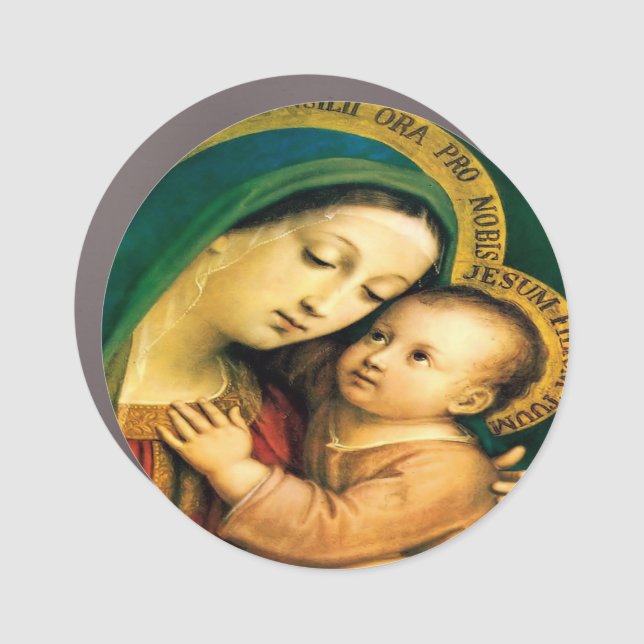 Our Lady of Good Counsel Car Magnet (Front)
