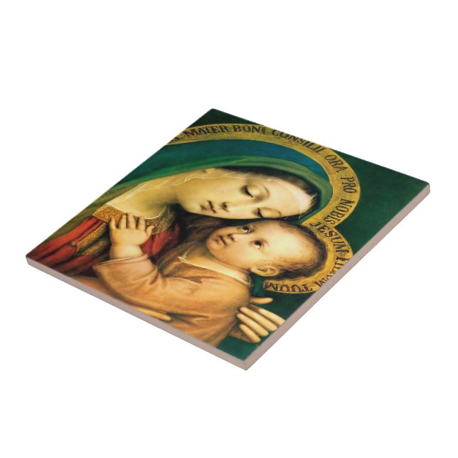 Our Lady of Good Counsel Ceramic Tile (Side)